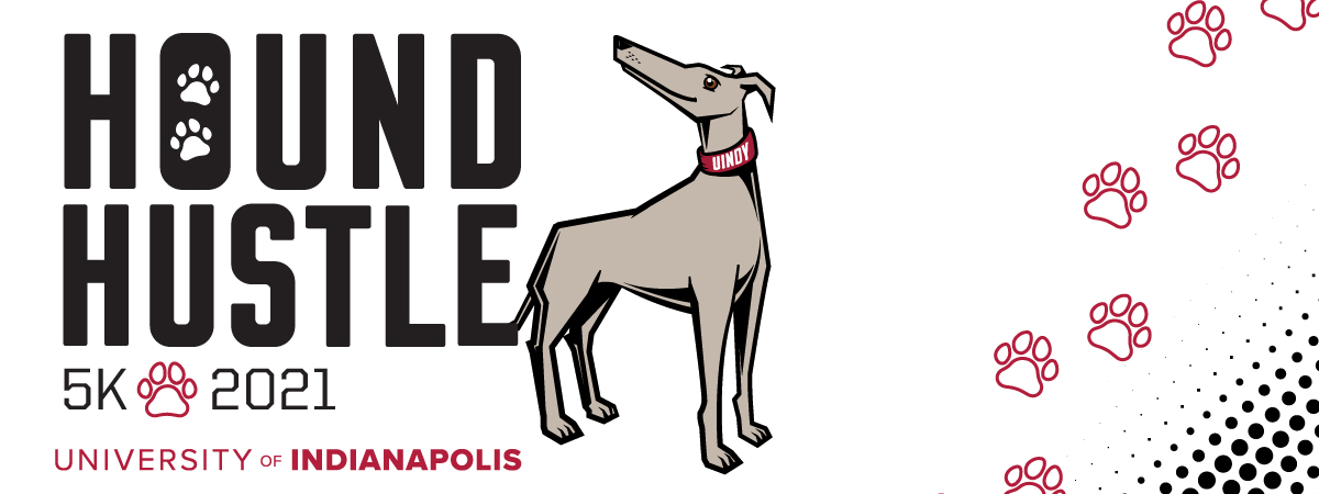 Hound Hustle 5k 2021 with Grady the Greyhound Image