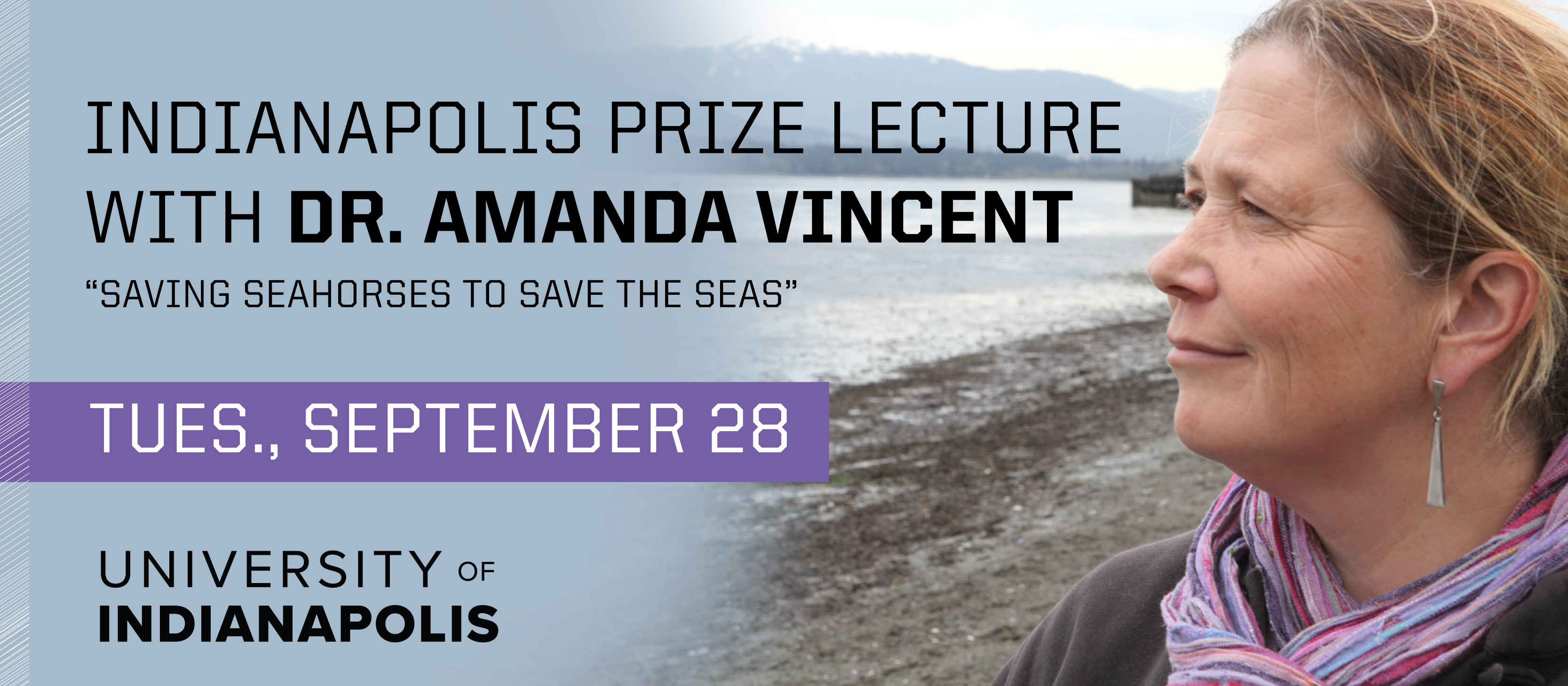 Indianapolis Prize Lecture with Dr. Amanda Vincent on Tuesday, September 28